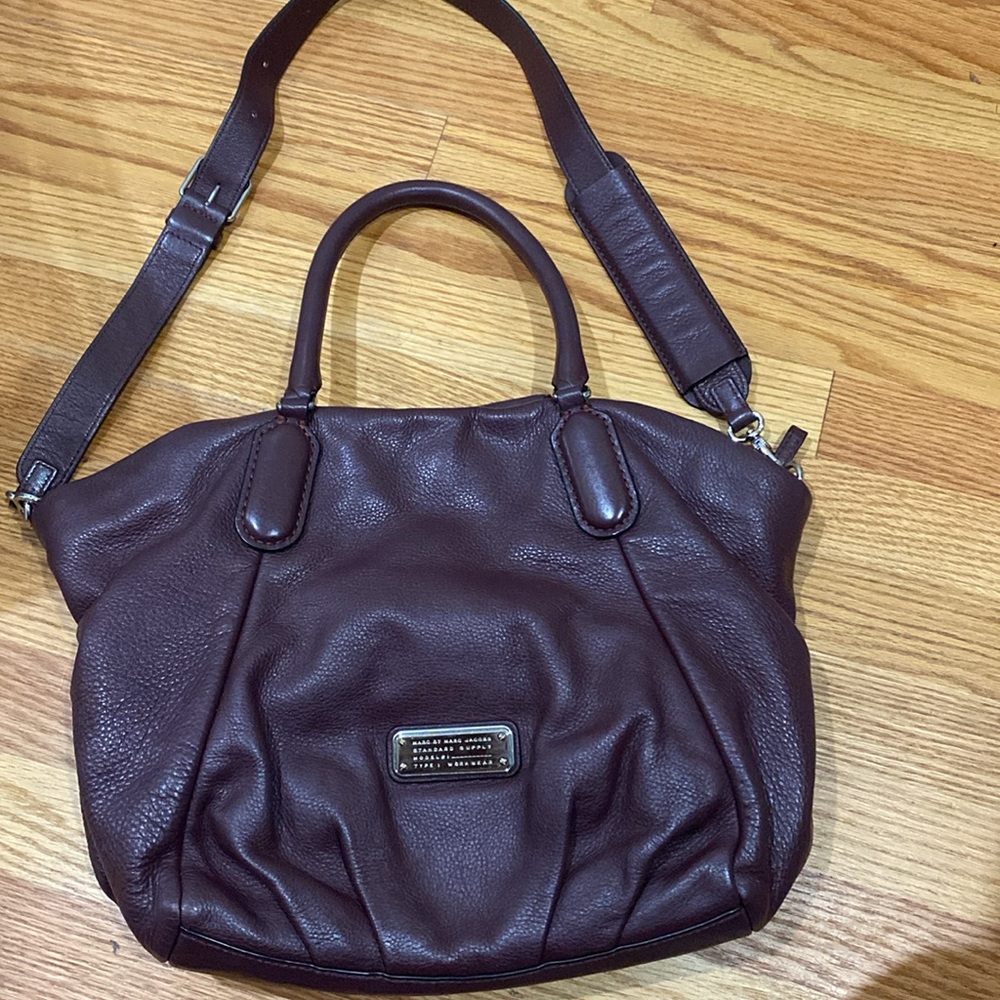 Marc Jacobs Burgundy Maroon Crossbody Bag Purse